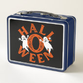 Halloween Oranje Typografie Spoken (Achterkant)