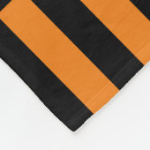 Halloween Oranje - Verticale streep Fleece Deken (Hoek)