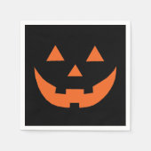 Halloween oranje zwart Jack o lantaarnpapier Servet (Voorkant)