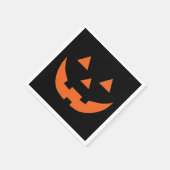 Halloween oranje zwart Jack o lantaarnpapier Servet (Hoek)