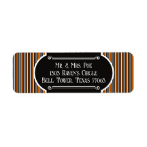 Halloween Oranje & Zwarte Vintage Streep