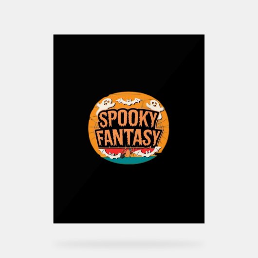 Halloween Orchestra Classic T-shirt Acryl Bord (Voorkant)