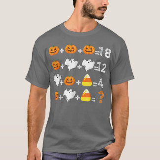 Halloween Order of Operations Quiz Wiskunde Teache T-shirt