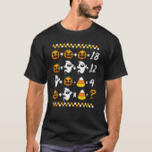 Halloween Order of Operations Quiz Wiskunde Teache T-shirt (Voorkant)