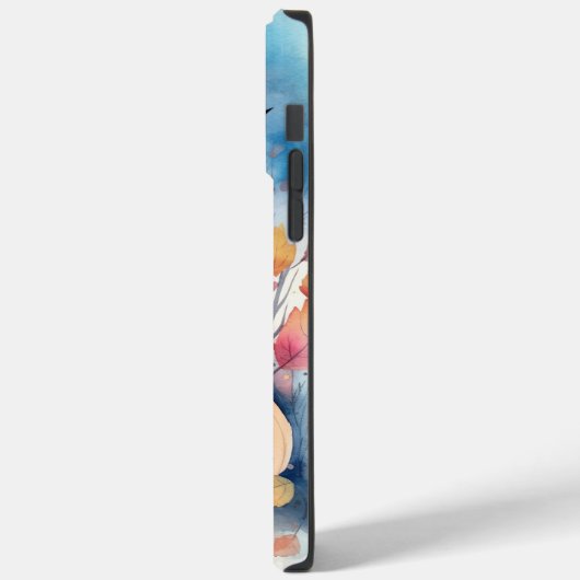 Halloween Oriental Blue Cat met pompoenen eng Case-Mate iPhone Case (Achterkant / Links)