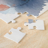 Halloween Oriental Blue Cat met pompoenen eng Legpuzzel (Zijkant)