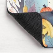 Halloween Oriental Blue Cat met pompoenen eng Muismat (Hoek)