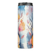 Halloween Oriental Blue Cat met pompoenen eng Thermosbeker (Achterkant)