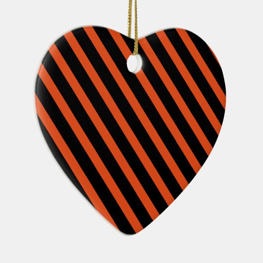 Halloween Ornament-Stripes Keramisch Ornament (Rechts)