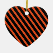 Halloween Ornament-Stripes Keramisch Ornament (Voorkant)