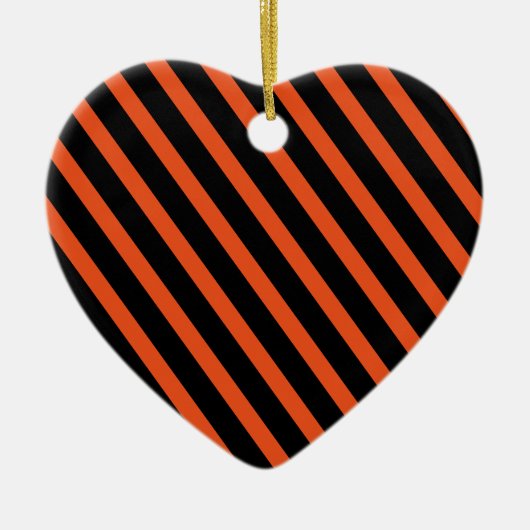 Halloween Ornament-Stripes Keramisch Ornament (Voorkant)