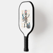 Halloween Orthopedisch Verpleegkundige Skelet Scru Pickleball Paddle (Links)