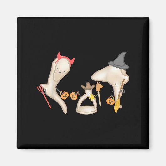 Halloween Ossicle Audiology Audiologist Student En Magneet (Voorkant)