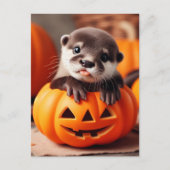 Halloween Otter Briefkaart (Voorkant)