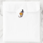 Halloween Otter Ronde Sticker (Tas)