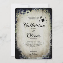 Halloween Oude Papier Gotisch Spinnenweb Frame 