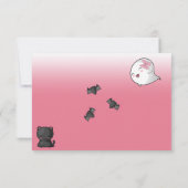 Halloween Our Little Boo Ghost Girl 1ste verjaarda Bedankkaart (Achterkant)