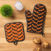 Halloween Ovenwant & Pannenlap Set (Top down)