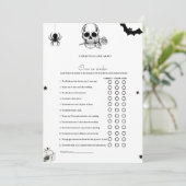 Halloween Over of onder vrijgezellenfeest spel Kaa Aankondiging (Staand voorkant)