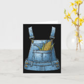 Halloween Overalls Maïs Boerderij Kostuum Boer Man Kaart (Gele Bloem)