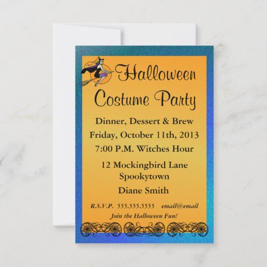 Halloween - Overvliegen Kaart (Achterkant)