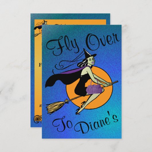 Halloween - Overvliegen Kaart (Voorkant / Achterkant)