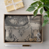 Halloween Owl and Skull  Pattern Tissuepapier (Geschenk)