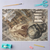 Halloween Owl and Skull  Pattern Tissuepapier (Craft)