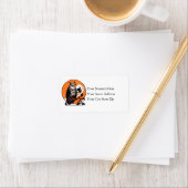 Halloween Owl and Witches Address Label (Insitu)