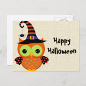 Halloween Owl Briefkaart (Voorkant / Achterkant)