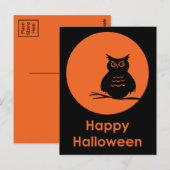 Halloween Owl Briefkaart (Voorkant / Achterkant)