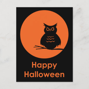 Halloween Owl Briefkaart