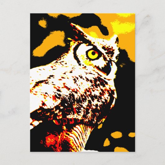 Hallowe'en Owl Briefkaart (Voorkant)