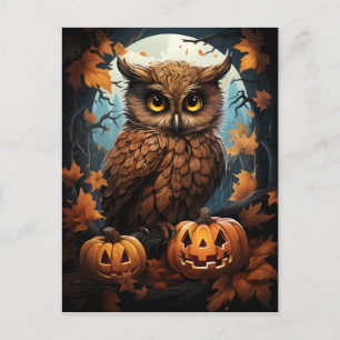 Halloween Owl Briefkaart