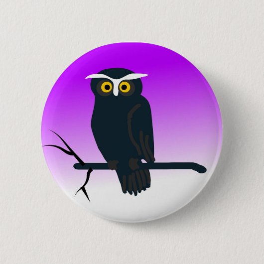 Halloween Owl Button (of?) (Voorkant)