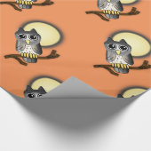 Halloween Owl Cadeaupapier (Hoek)