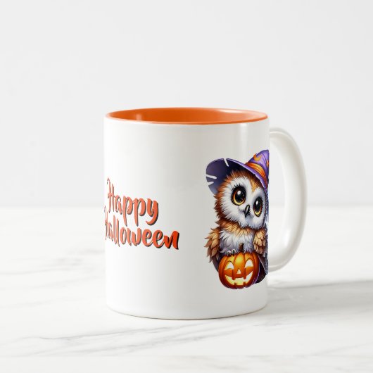 Halloween Owl Coffee Mok (Voorkant rechts)