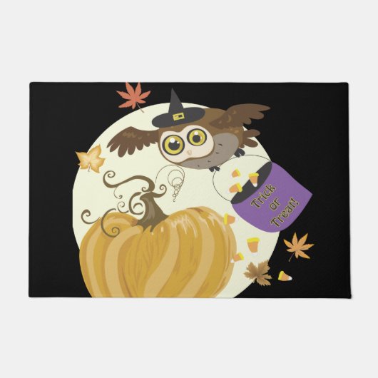 Halloween Owl Deurmat (Voorkant)