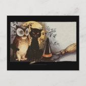 halloween owl en briefkaart van katten (Voorkant)