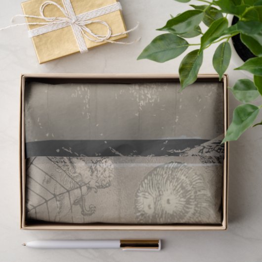 Halloween Owl en Pumpkin  Creepy Tissuepapier (Geschenk)