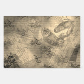 Halloween Owl Familie  Ephemera Inpakpapier Vel (Voorkant 2)