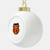 Halloween Owl Keramische Bal Ornament (Rechts)