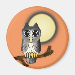 Halloween Owl Magneet