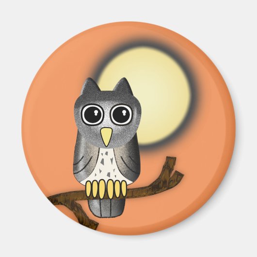 Halloween Owl Magneet (Voorkant)