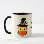 Halloween Owl met heks Pet Mok (Links)