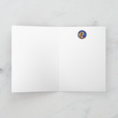 Halloween Owl Mouse  Mask Waterverf Art Kaart (Binnen)