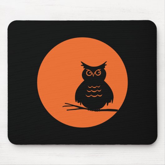 Halloween Owl Muismat (Voorkant)