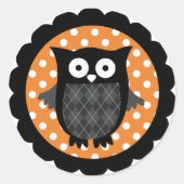 Halloween Owl Sticker (Voorkant)