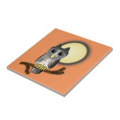 Halloween Owl Tegeltje (Zijkant)