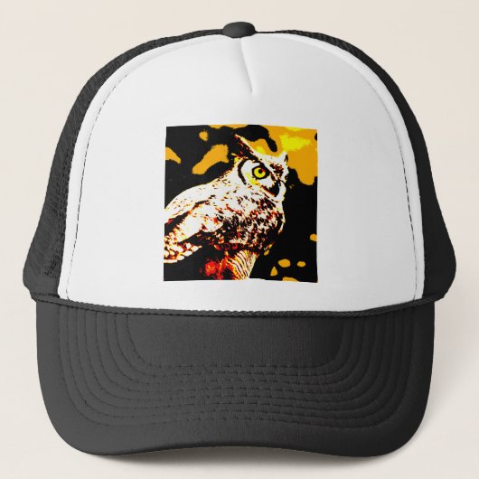 Hallowe'en Owl Trucker Pet (Voorkant)